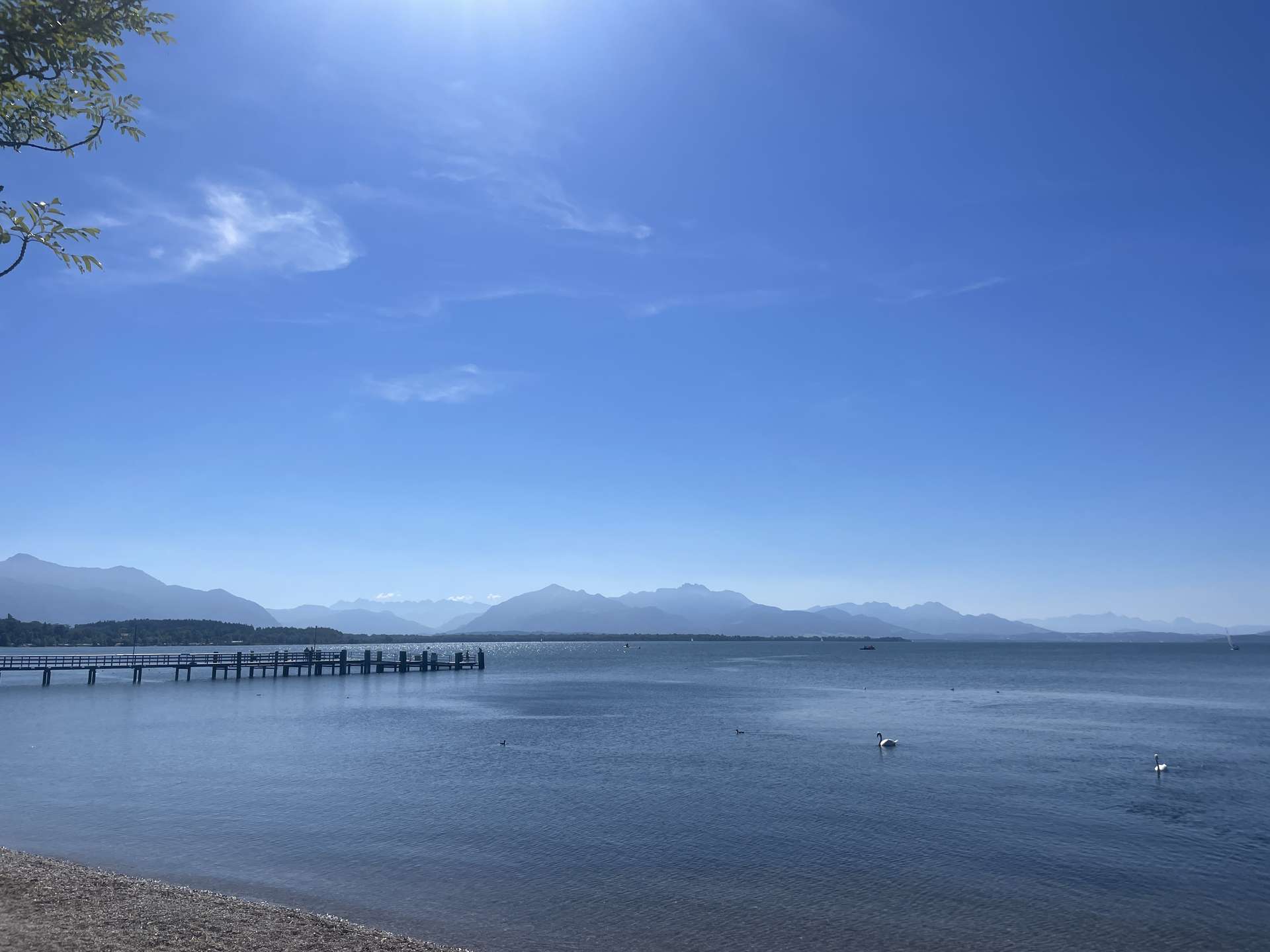 Exklusive, moderne 125m² Gartenwohnung – 300m zum Chiemsee – ruhig, sonnig, 2 Garagen – Chieming