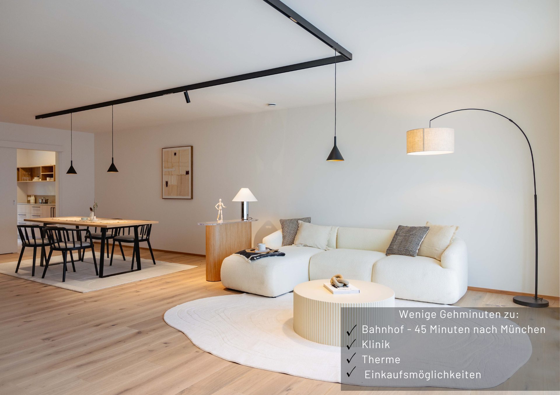 Moderne Eigentumswohnung für Berufspendler – Muc 40min, RO 10min – See, Berge