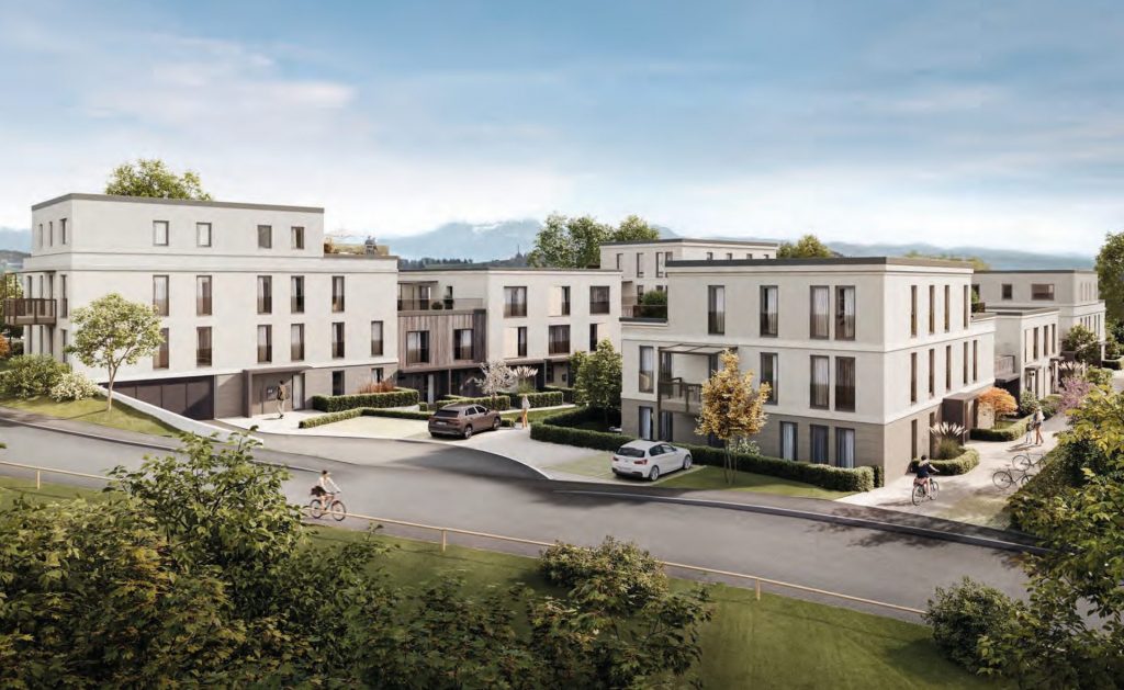 Sonnige 65m² Dachterrasse – Penthousewohnung im Chiemgau – Erstbezug, KFW 40, Chiemsee 4km