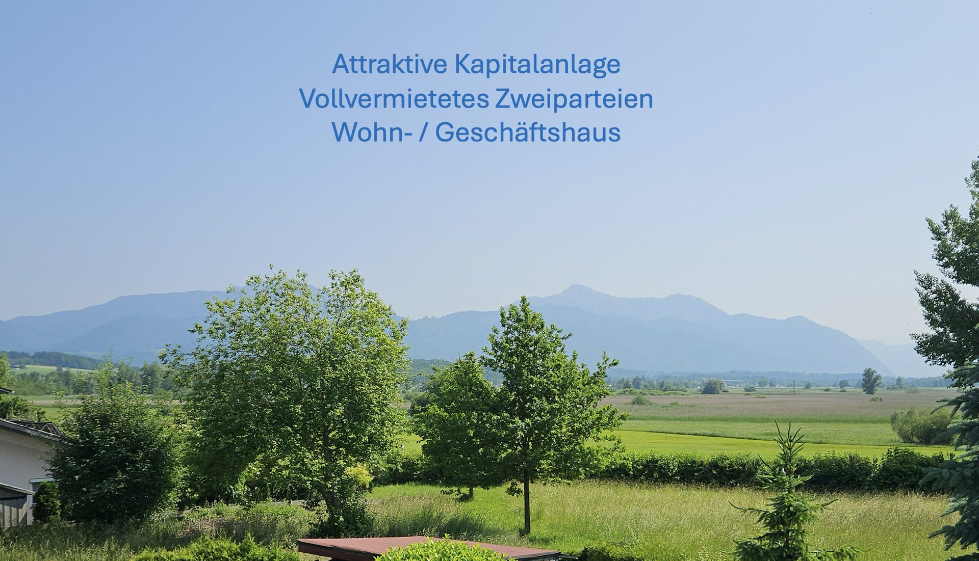 Attraktiv für Kapitalanleger – Vollvermietetes Zweiparteien Wohn-/Geschäftshaus in Grabenstätt